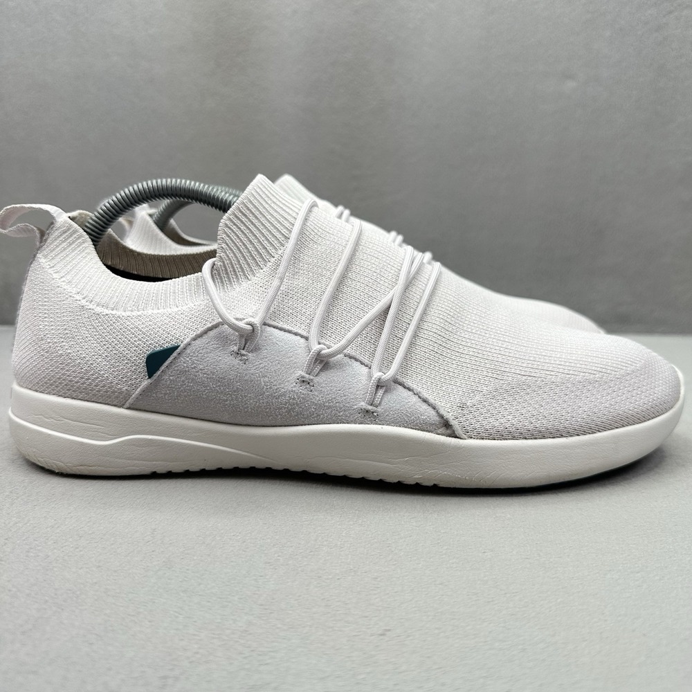 Vessi CityScape Classic Mens Size 10 Shoes White Knit Waterproof Casual Sneakers